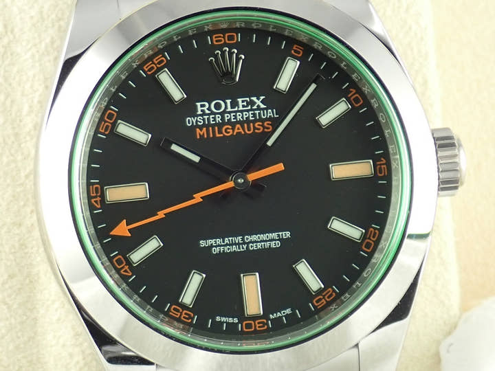 ロレックス ミルガウス Ref.116400GV ブラック文字盤 未使用 milgauss-24