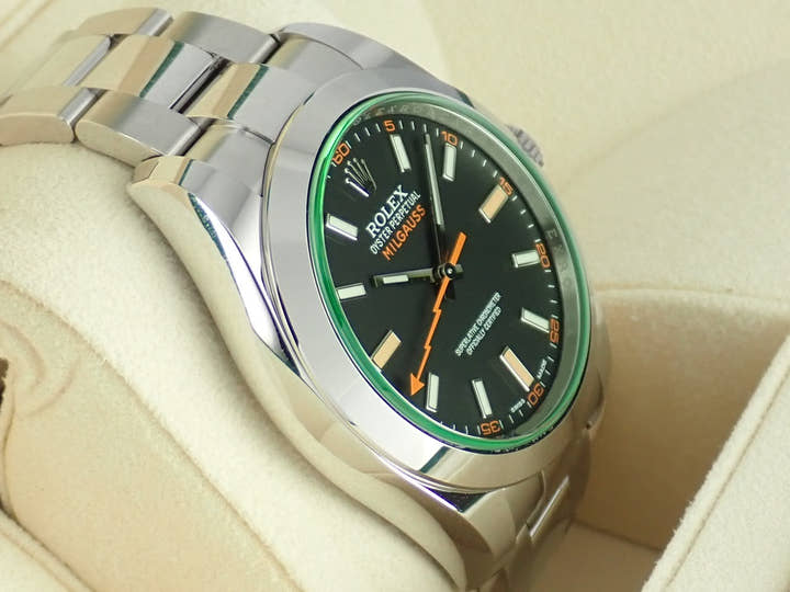 ロレックス ミルガウス Ref.116400GV ブラック文字盤 未使用 milgauss-24