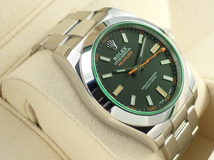 ロレックス ミルガウス Ref.116400GV ステンレススチール ブラック文字盤
