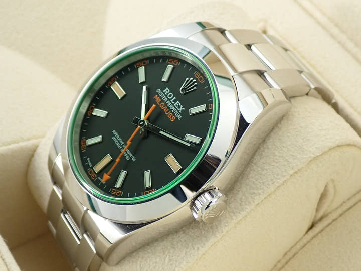 ロレックス ミルガウス Ref.116400GV ステンレススチール ブラック文字盤