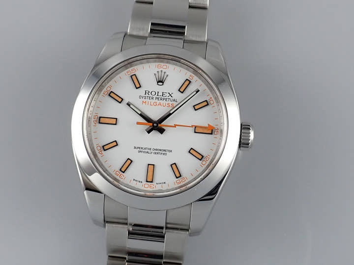 ロレックス ミルガウス Ref.116400 ホワイト文字盤 中古 milgauss-25