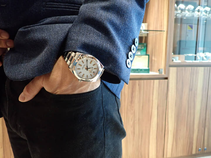 ロレックス ミルガウス Ref.116400 ホワイト文字盤 中古 milgauss-25