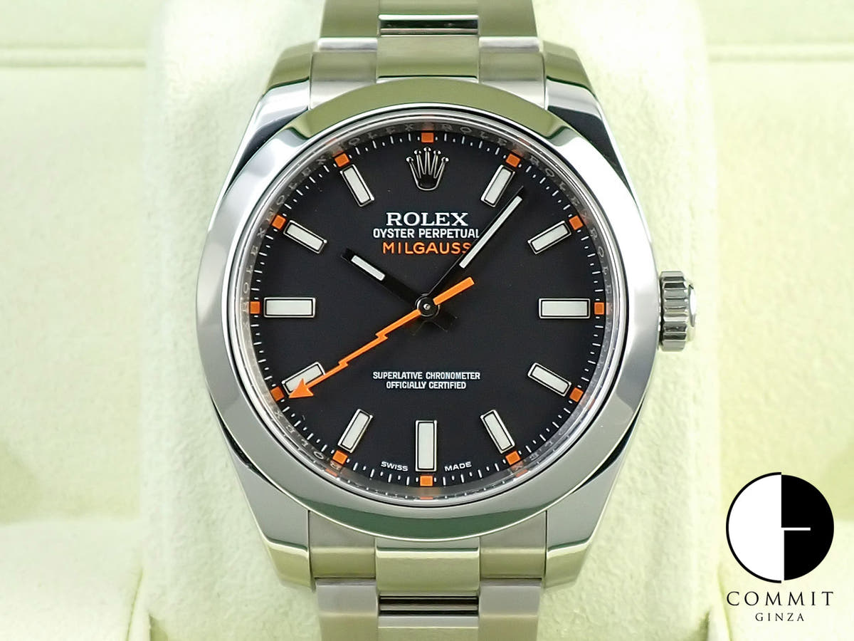 Rolex Milgauss Ref. 116400 Stainless Steel Black Dial
