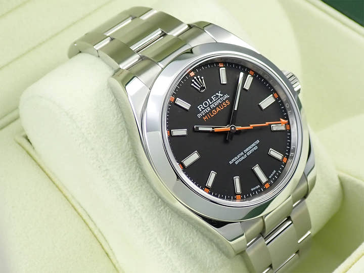 Rolex Milgauss Ref. 116400 Stainless Steel Black Dial