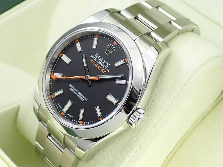 Rolex Milgauss Ref. 116400 Stainless Steel Black Dial