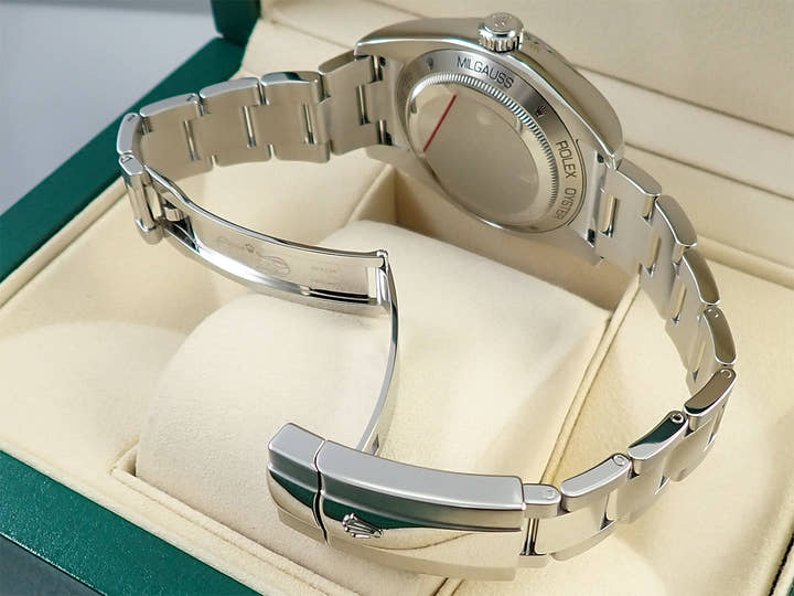 ロレックス ミルガウス Ref.116400GV ステンレススチール Zブルー文字盤