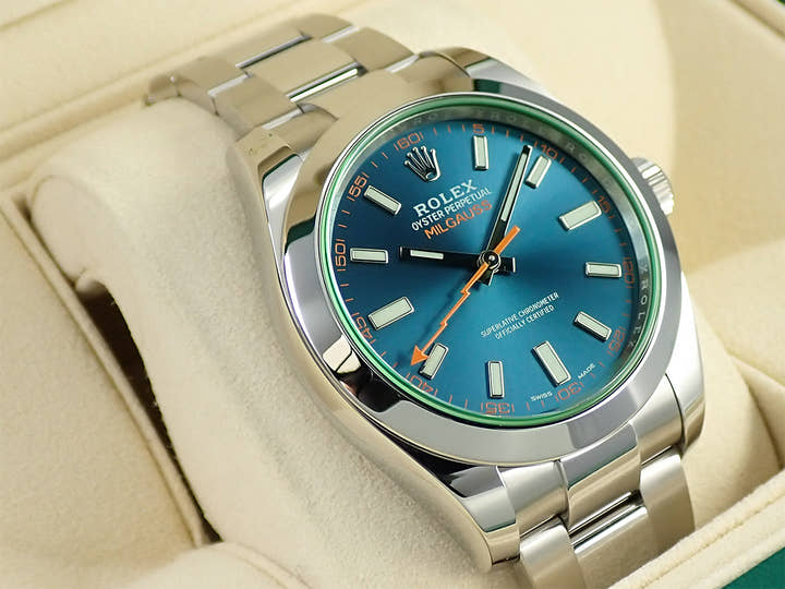 ロレックス ミルガウス Ref.116400GV ステンレススチール Zブルー文字盤