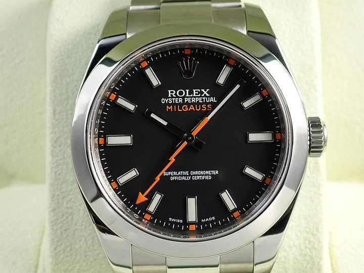 Rolex Milgauss Ref. 116400 Stainless Steel Black Dial