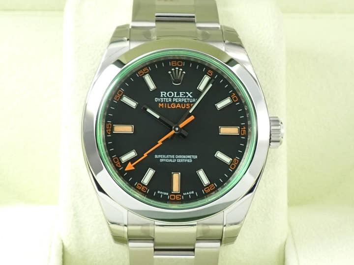 Rolex Milgauss Ref. 116400GV Stainless Steel Black Dial