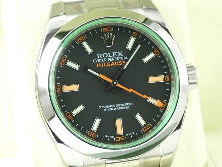 Rolex Milgauss Ref. 116400GV Stainless Steel Black Dial