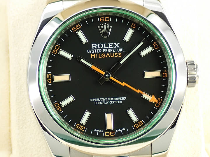 ロレックス ミルガウス Ref.116400GV ステンレススチール ブラック文字盤