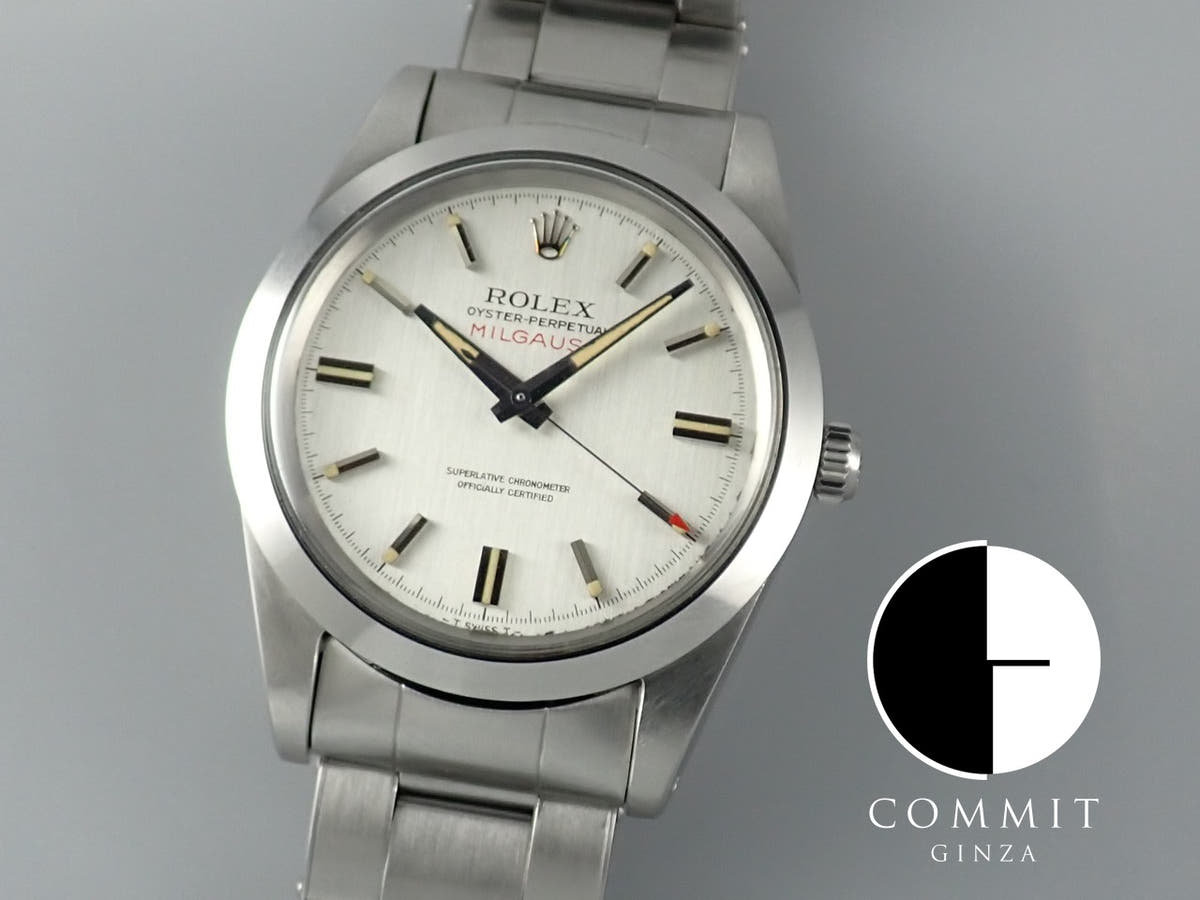 Rolex Milgauss Ref.1019 Silver Dial Used milgauss-29