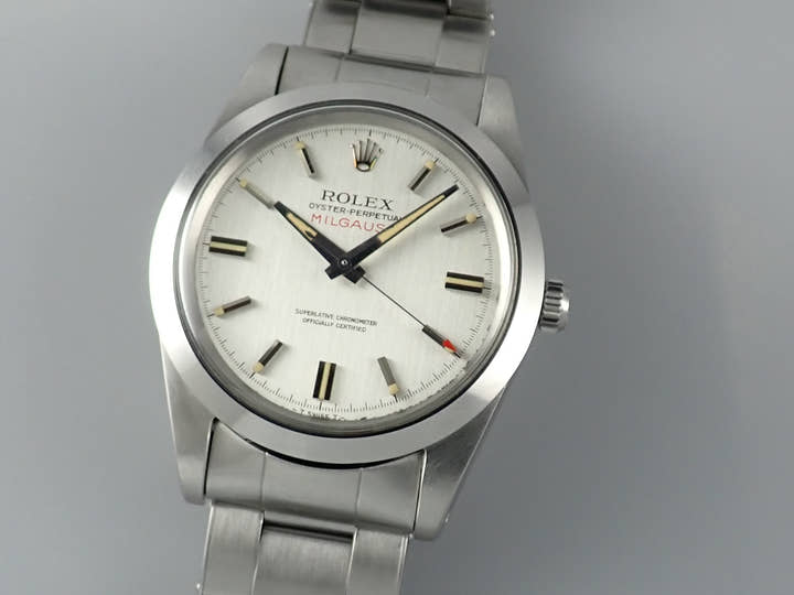 Rolex Milgauss Ref.1019 Silver Dial Used milgauss-29