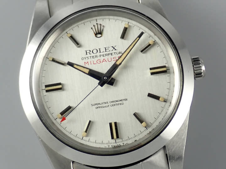 Rolex Milgauss Ref.1019 Silver Dial Used milgauss-29