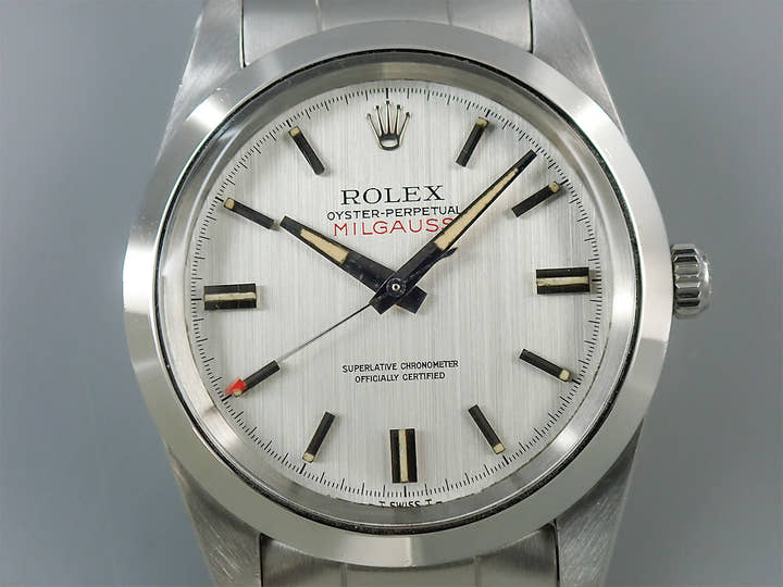 ロレックス ミルガウス Ref.1019 ステンレススチール シルバー文字盤