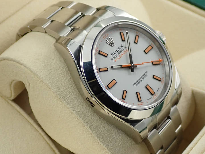 ロレックス ミルガウス Ref.116400 ステンレススチール ホワイト文字盤