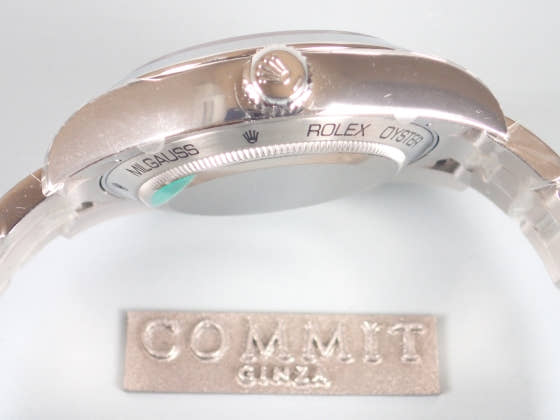 ロレックス ミルガウス Ref.116400 ブラック文字盤 未使用 milgauss-2