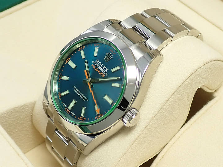 ロレックス ミルガウス Ref.116400GV ステンレススチール Zブルー文字盤