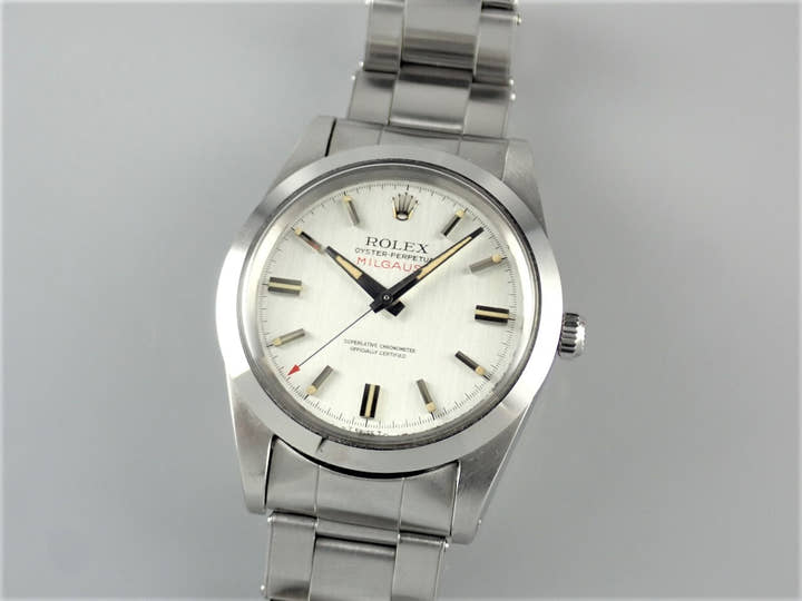 Rolex Milgauss Ref.1019 Silver Dial Used milgauss-31