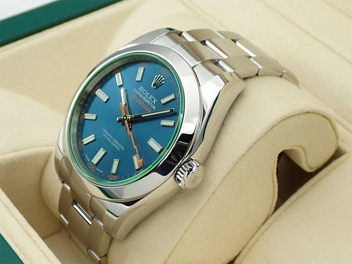 ロレックス ミルガウス Ref.116400GV ステンレススチール Zブルー文字盤