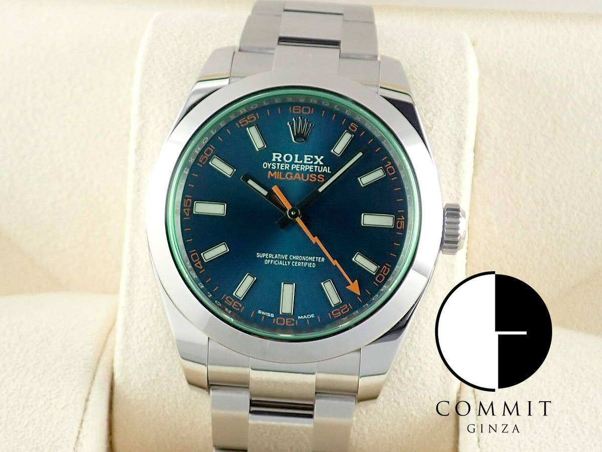 ロレックス ミルガウス Ref.116400GV Zブルー文字盤 中古 milgauss-32