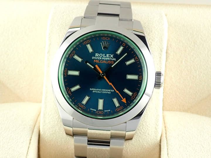 ロレックス ミルガウス Ref.116400GV Zブルー文字盤 中古 milgauss-32