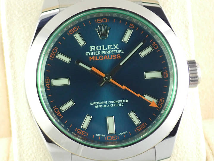ロレックス ミルガウス Ref.116400GV Zブルー文字盤 中古 milgauss-32