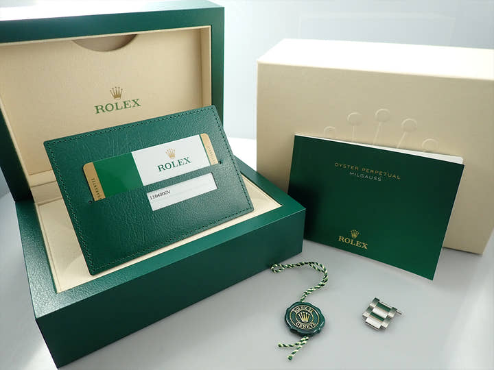 ロレックス ミルガウス Ref.116400GV ステンレススチール Zブルー文字盤