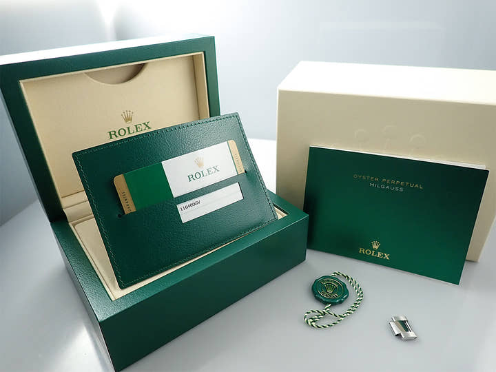 ロレックス ミルガウス Ref.116400GV ステンレススチール Zブルー文字盤