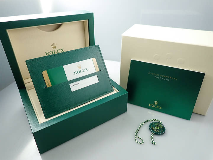 ロレックス ミルガウス Ref.116400GV ステンレススチール Zブルー文字盤