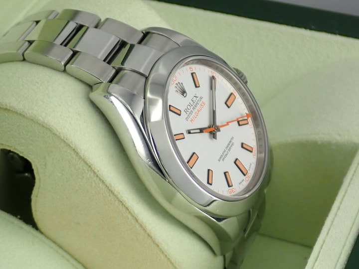 ロレックス ミルガウス Ref.116400 ホワイト文字盤 中古 milgauss-36