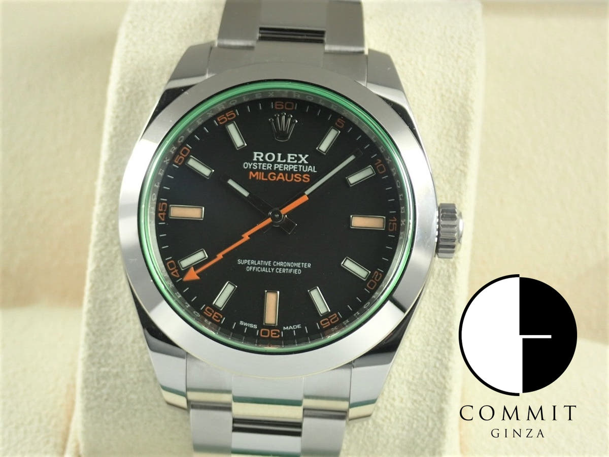 ロレックス ミルガウス Ref.116400GV ブラック文字盤 未使用 milgauss-37