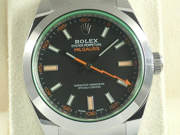 ロレックス ミルガウス Ref.116400GV ブラック文字盤 未使用 milgauss-37