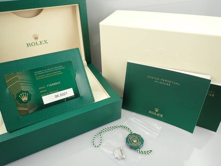 ロレックス ミルガウス Ref.116400GV ブラック文字盤 未使用 milgauss-38