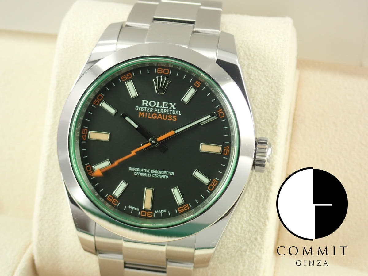 ロレックス ミルガウス Ref.116400GV ブラック文字盤 未使用 milgauss-38