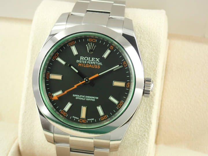 ロレックス ミルガウス Ref.116400GV ブラック文字盤 未使用 milgauss-38