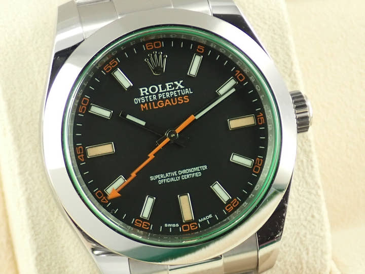 ロレックス ミルガウス Ref.116400GV ブラック文字盤 未使用 milgauss-38