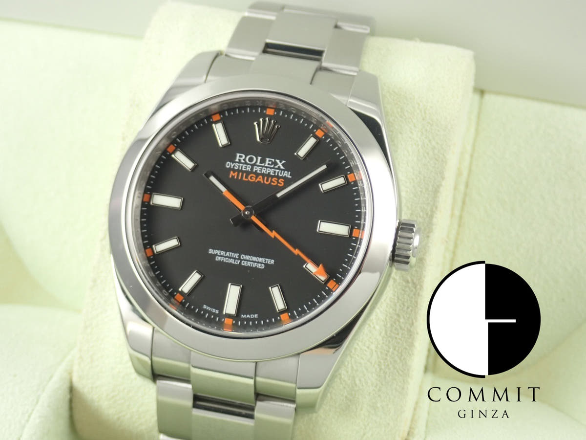 ロレックス ミルガウス Ref.116400 ブラック文字盤 中古 milgauss-39