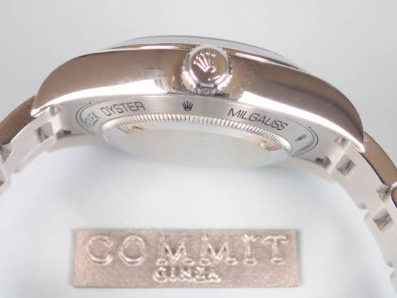 ロレックス ミルガウス Ref.116400 ホワイト文字盤 中古 milgauss-3