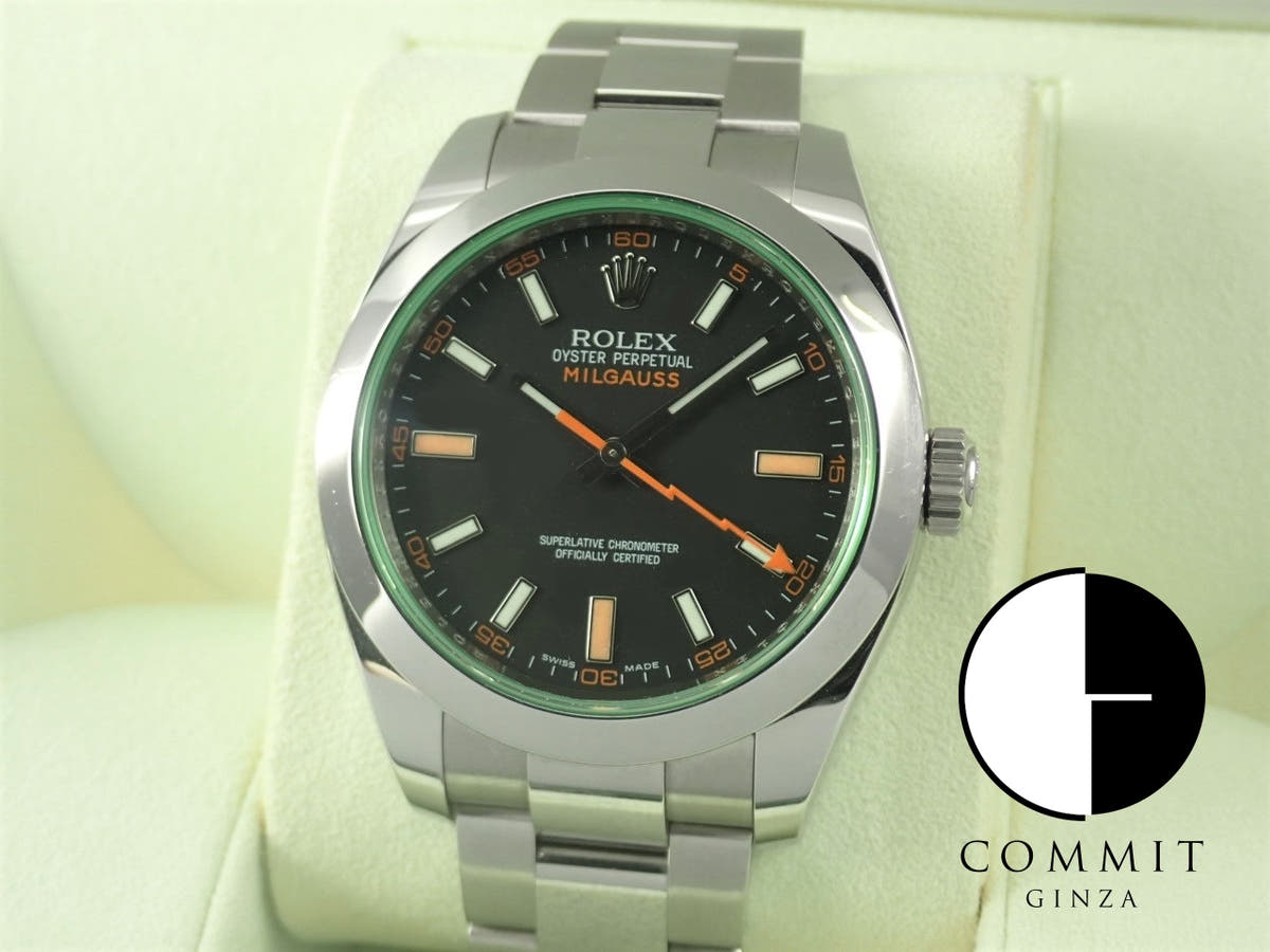 ロレックス ミルガウス Ref.116400GV ブラック文字盤 中古 milgauss-40