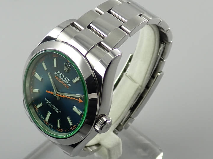 ロレックス ミルガウス Ref.116400GV Zブルー文字盤 中古 milgauss-41