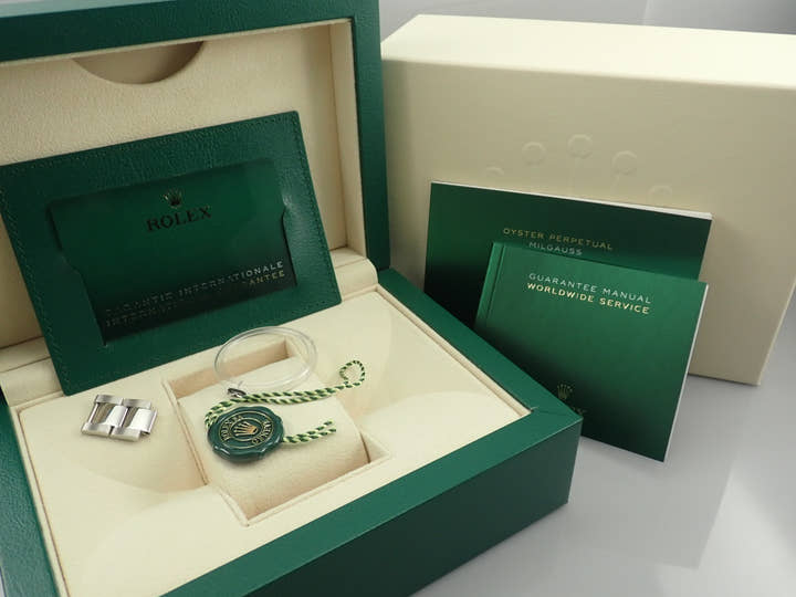 Rolex Milgauss Z Blue Dial/Green Glass <New Warranty Card, Box, etc.>