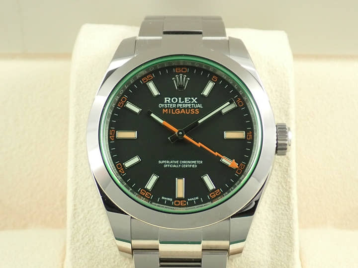 ロレックス ミルガウス Ref.116400GV ステンレススチール ブラック文字盤