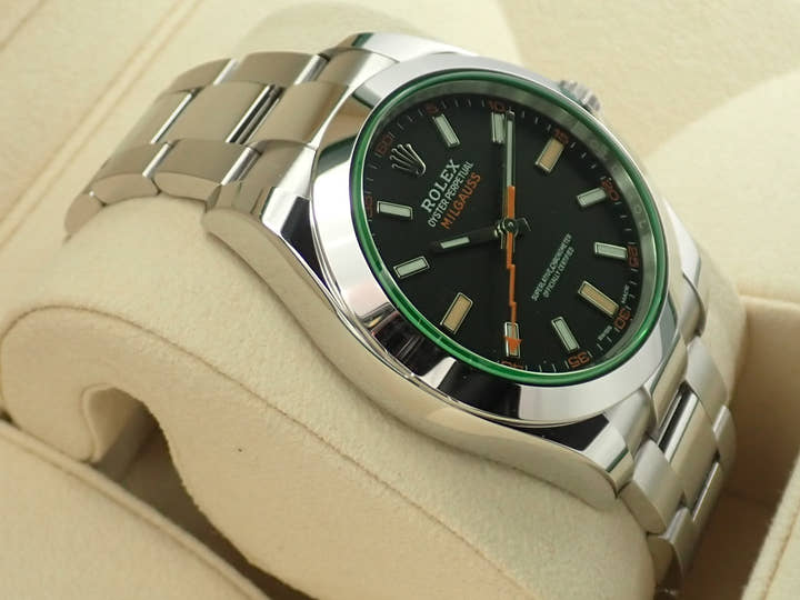 ロレックス ミルガウス Ref.116400GV ステンレススチール ブラック文字盤