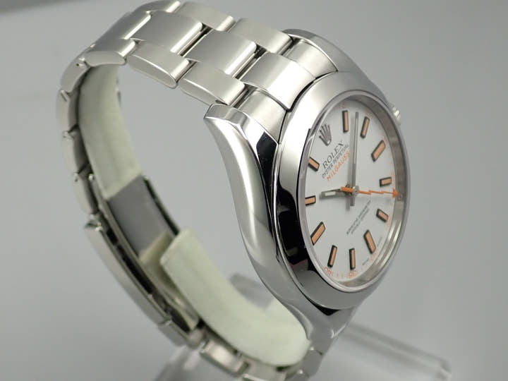 ロレックス ミルガウス Ref.116400 ステンレススチール ホワイト文字盤