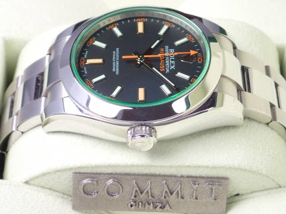 ロレックス ミルガウス Ref.116400GV ブラック文字盤 中古 milgauss-4