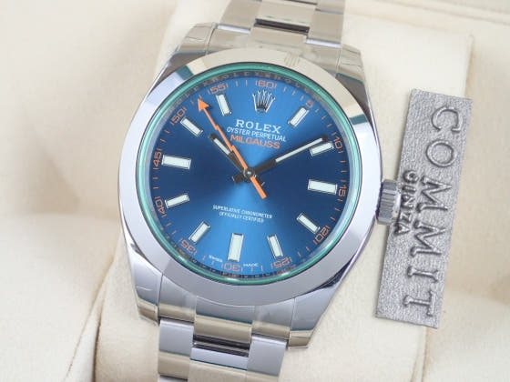 Rolex Milgauss Ref.116400GV Z Blue Dial Unused milgauss-5
