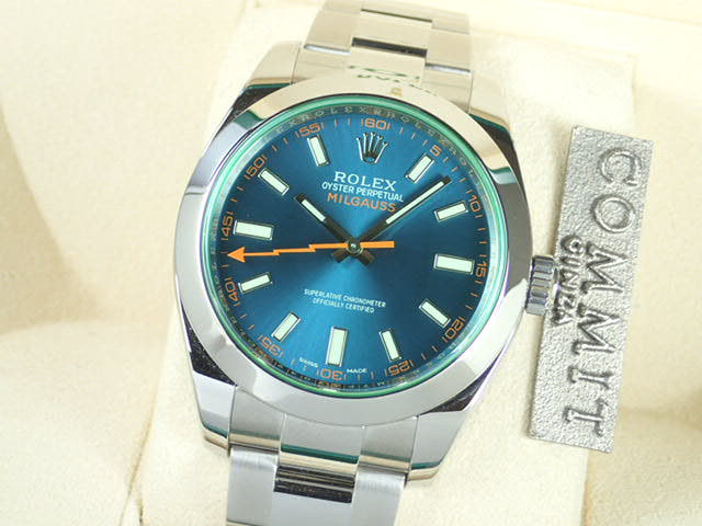 Rolex Milgauss Ref.116400GV Z Blue Dial Used milgauss-7