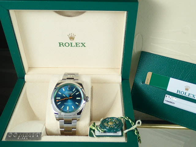 Rolex Milgauss Ref.116400GV Z Blue Dial Used milgauss-7