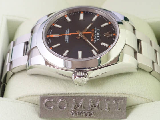 ロレックス ミルガウス Ref.116400 ブラック文字盤 中古 milgauss